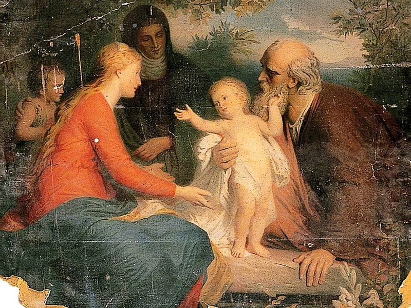 1821-Erich Correns - La Sacra Famiglia con San Giovannino - Museo di storia locale della città vecchia di Margate